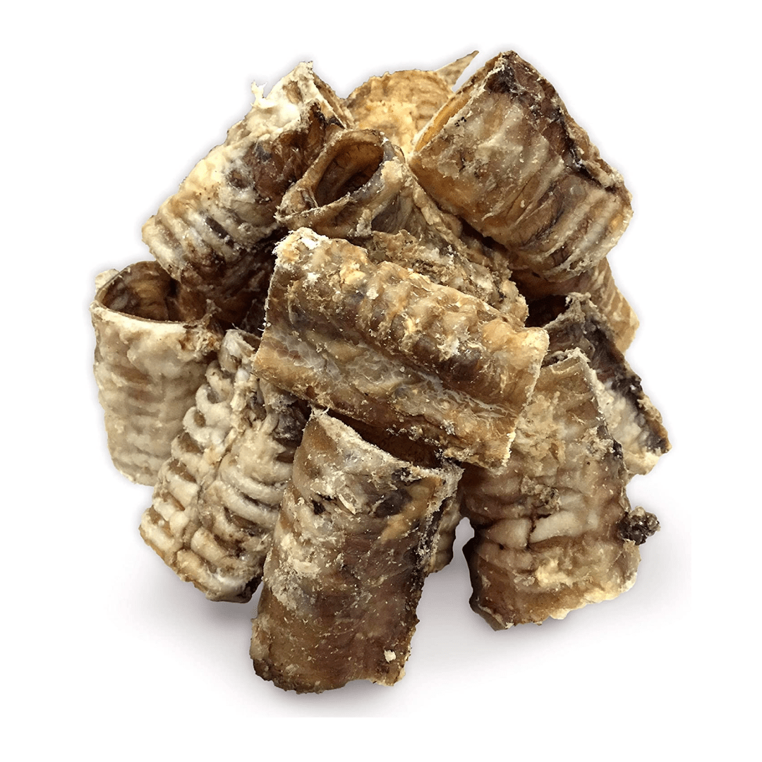 Beef Trachea Dog Chews - Grain Free Natural Dog Treats Made in USA for Small, Medium, Large Aggressive Chewers - K9 Connoisseur