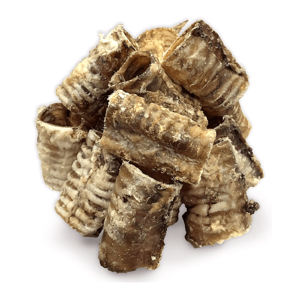 Beef Trachea Dog Chews - Grain Free Natural Dog Treats Made in USA for Small, Medium, Large Aggressive Chewers - K9 Connoisseur