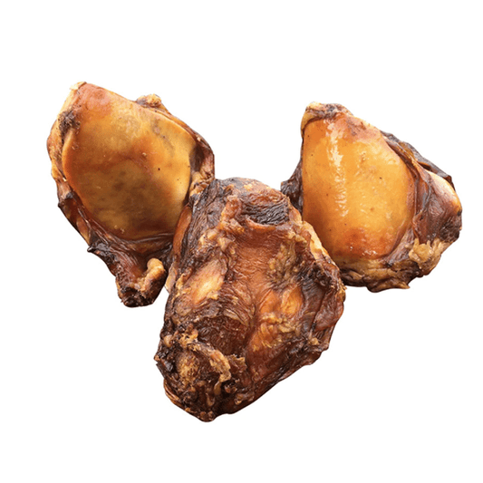 Beef Knee Caps - Meaty Long Lasting Natural Dog Bones Made in USA for Small & Medium Dogs Up to 50 lb - K9 Connoisseur